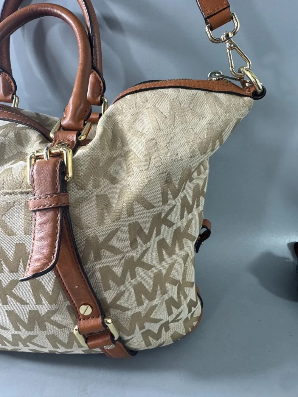 Michael Michael Kors Brown Bedford Satchel /Shoulder Bag